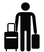 Each traveler can carry 1 check in and 1 cabin luggage